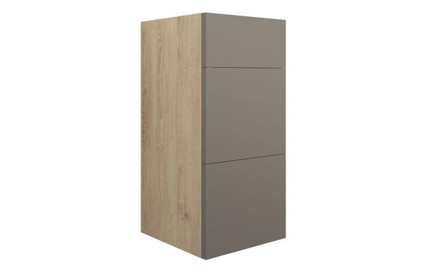 Eden 300mm Standard 3 Drawer Unit - Matt Stone (Oak Cab)
